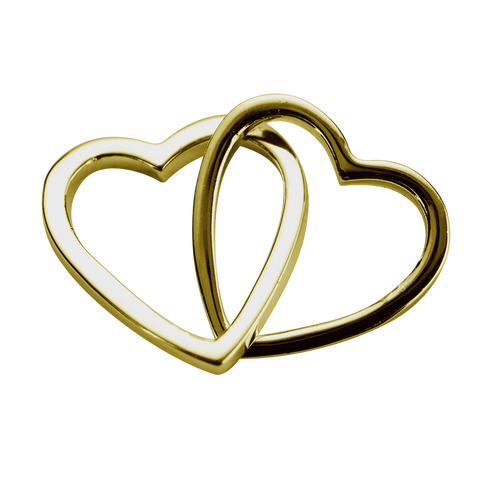 STOW Love Hearts (Together) Charm - 9ct Yellow Gold