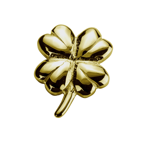 STOW Lucky Clover (Good Fortune) Charm - 9ct Yellow Gold