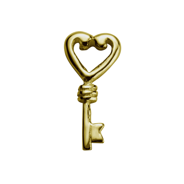 STOW Key (Treasured) Charm - 9ct Yellow Gold