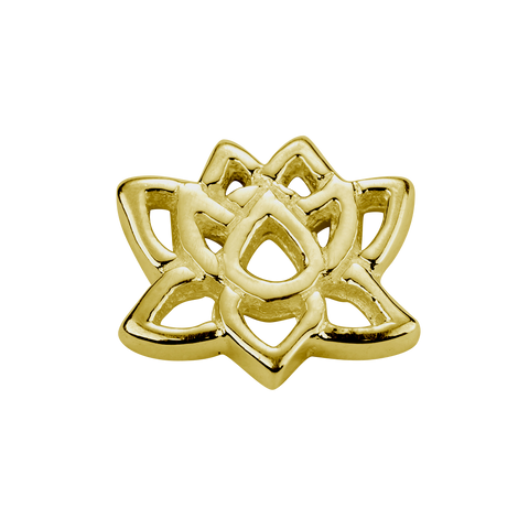 STOW Lotus (Enlightenment) Charm - 9ct Yellow Gold