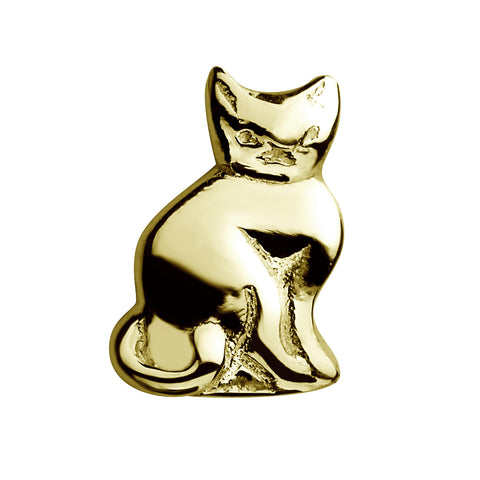 STOW Cat (Nine Lives) Charm - 9ct Yellow Gold