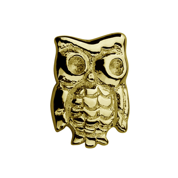 STOW Owl (Wise One) Charm - 9ct Yellow Gold
