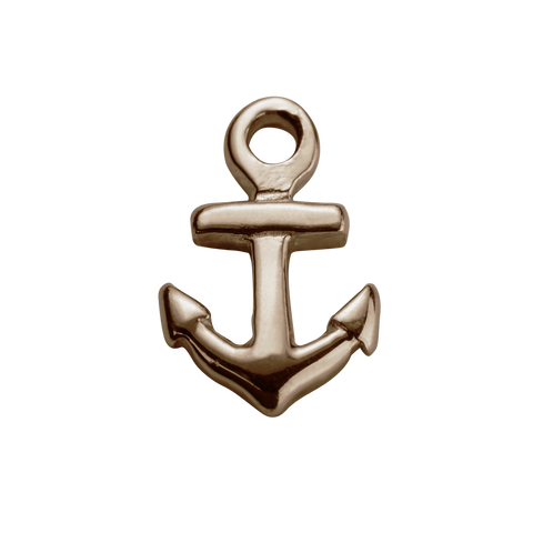 STOW Lucky Anchor (Strength) Charm - 9ct Rose Gold
