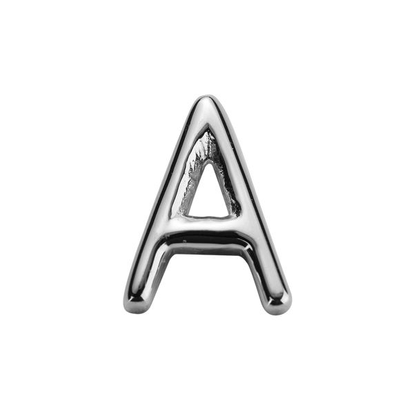 STOW Letter A Charm - Sterling Silver