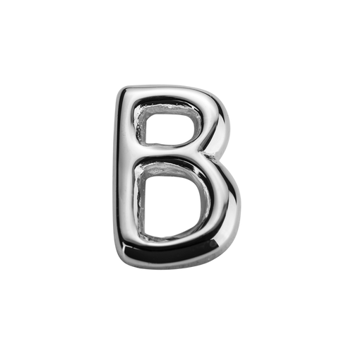 STOW Letter B Charm - Sterling Silver