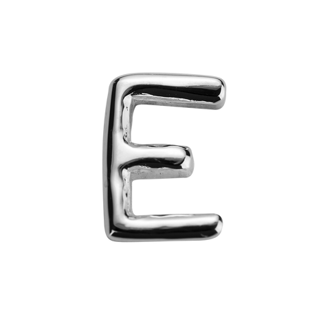 STOW Letter E Charm - Sterling Silver