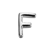 STOW Letter F Charm - Sterling Silver