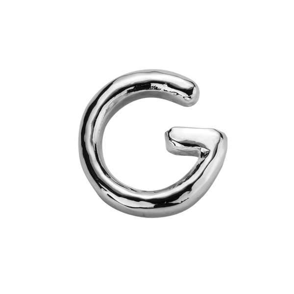 STOW Letter G Charm - Sterling Silver
