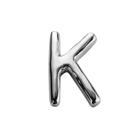 STOW Letter K Charm - Sterling Silver