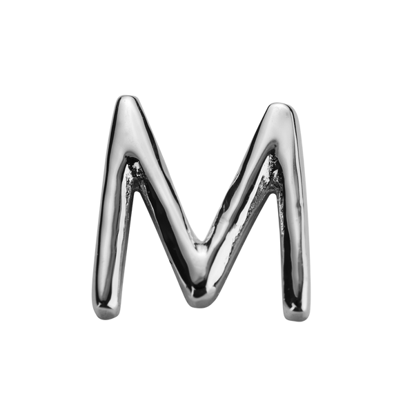 STOW Letter M Charm - Sterling Silver