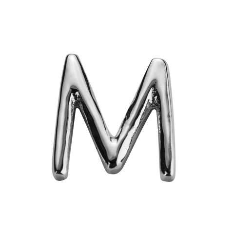 STOW Letter M Charm - Sterling Silver