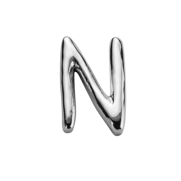 STOW Letter N Charm - Sterling Silver