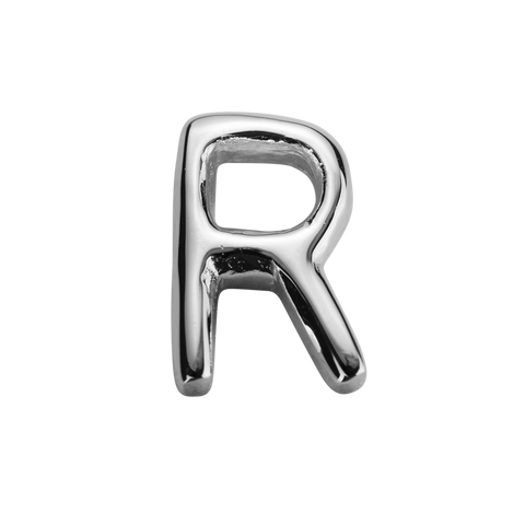 STOW Letter R Charm - Sterling Silver