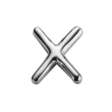 STOW Letter X Charm - Sterling Silver