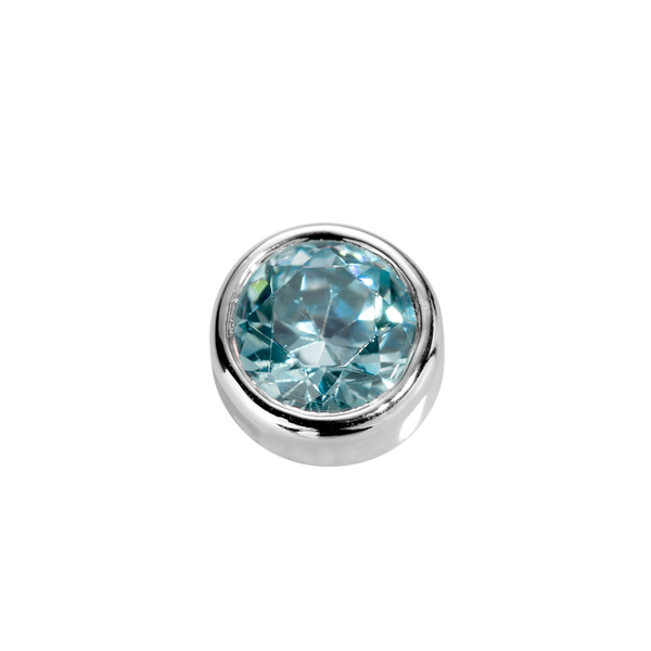 STOW Virtue Charm - Courage - Aquamarine & Sterling Silver