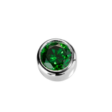 STOW Virtue Charm - Balance - Emerald CZ & Sterling Silver