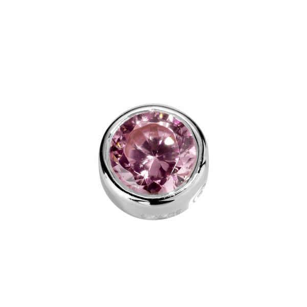 STOW Virtue Charm - Compassion - Pink Tourmaline & Sterling Silver