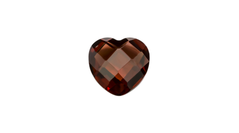 STOW Birthstone Charm - January - Garnet Heart