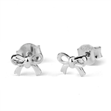 STOW Silver Stud Earrings - Bow (Gifted)