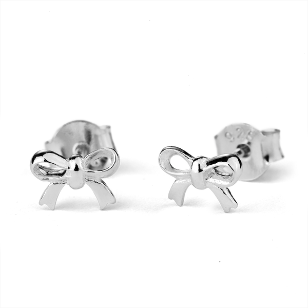 STOW Silver Stud Earrings - Bow (Gifted)