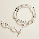 Najo - Luminary Chunky Silver Bracelet 20cm