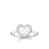 Thomas Sabo Riviera Mother of Pearl Heart Ring - TR2187-54
