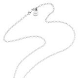 Karen Walker Oval Belcher Chain - Silver, 50cm