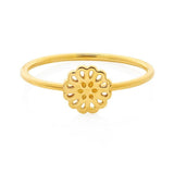Boh Runga Lotus Ring - 9ct Yellow Gold, Size M
