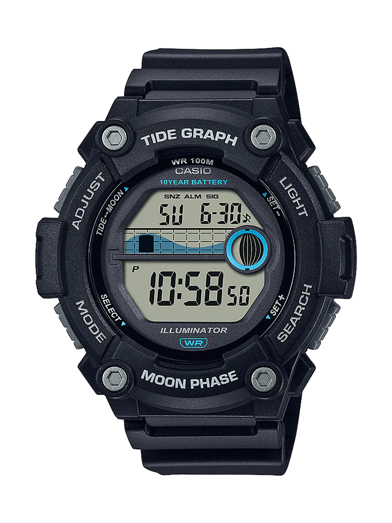 Casio Tide Graph Black Watch Brent Weatherall Jeweller