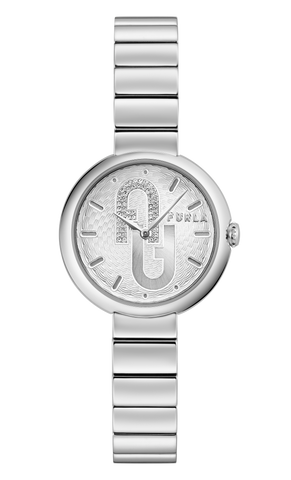 Furla - Cosy Silver Crystal Bracelet Watch