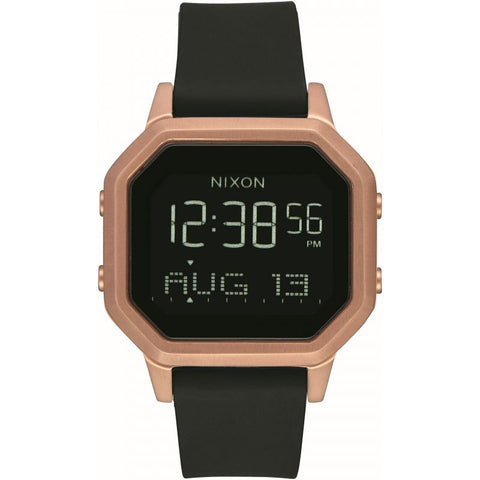 Nixon - Siren SS Rose Gold/Black Chronograph Watch - A1211 1098-00