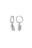 Karen Walker Acorn & Leaf Mini Hoop Earrings - Sterling Silver