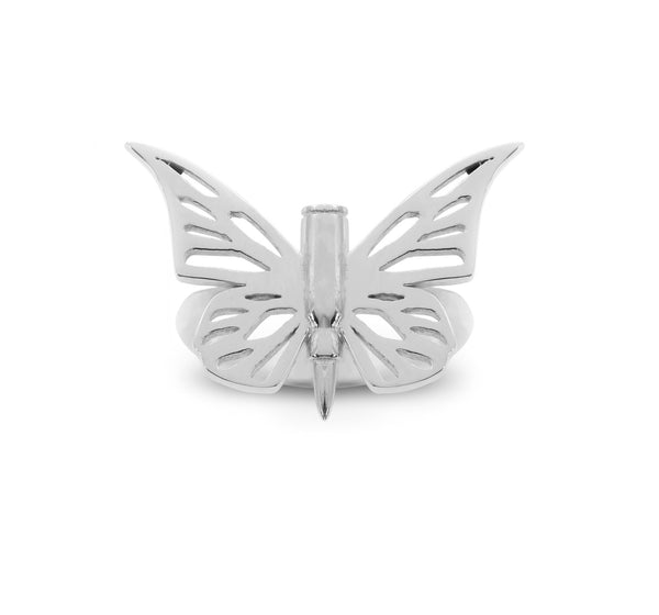BULLET WITH BUTTERFLY WINGS RING