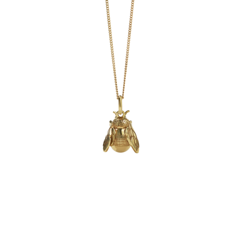 Meadowlark - Bee Charm Necklace Gold Plated