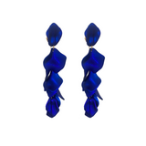 Lindi Kingi - Metallic Electric Blue Drop Earrings