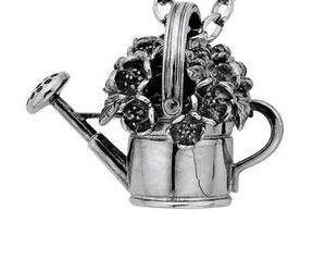Karen Walker Botanical Watering Can with Flowers Charm