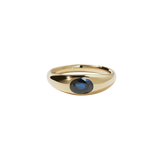 Meadowlark - Claude Ring With Stone - 9ct Yellow Gold - Midnight Sapphire