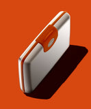 Dalvey Scotland Credit Card Case Orange & Stainless Steel - 3331