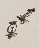 Meadowlark - Dinosaur Signature Hoops Gold Plated