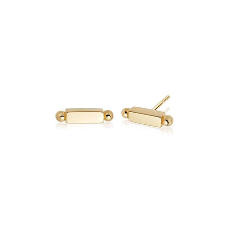 Daisy London Stacked Bar Studs - Gold Plate
