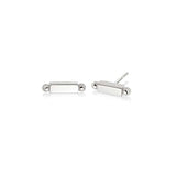 Daisy London Stacked Bar Studs - Silver