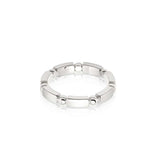 Daisy London Stacked Chunky ring Sterling Silver - Medium