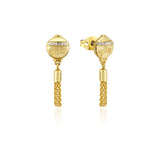 Couture Kingdom- Mulan Yellow Gold Plated Earrings