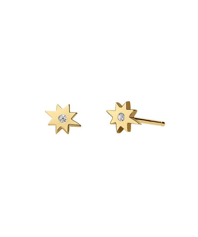 Edge of Ember Star Gold Earrings