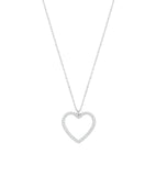 Edblad - Rope Heart Necklace Medium Steel