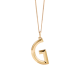 Meadowlark - Faceted Letter Necklace Gold Plated