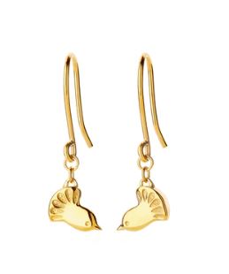 Boh Runga - Gold Plated Fantail Earrings