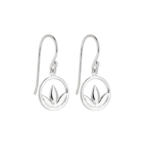 Najo - Silver Leaf Earrings