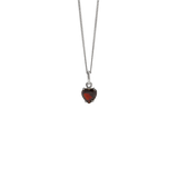 Meadowlark - Heart Jewel Necklace Silver