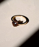 Meadowlark - Heart Jewel Ring - Sterling Silver, Thai Garnet